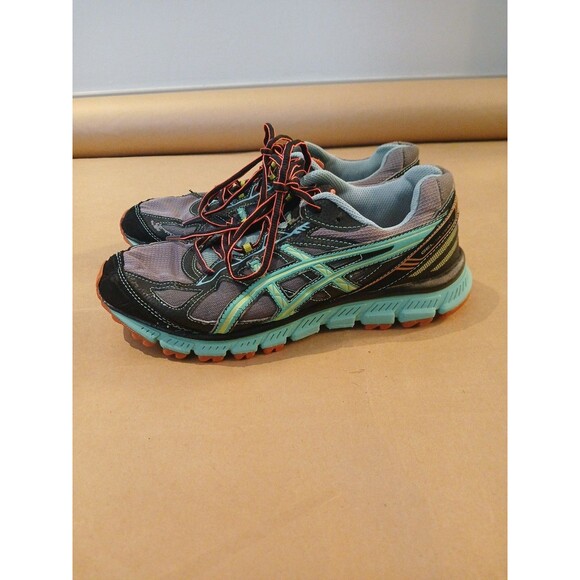 Asics Womens 9 Sneakers Gel Scram 2 Multicolor Lace Up Running Shoe Padded - Picture 4 of 8